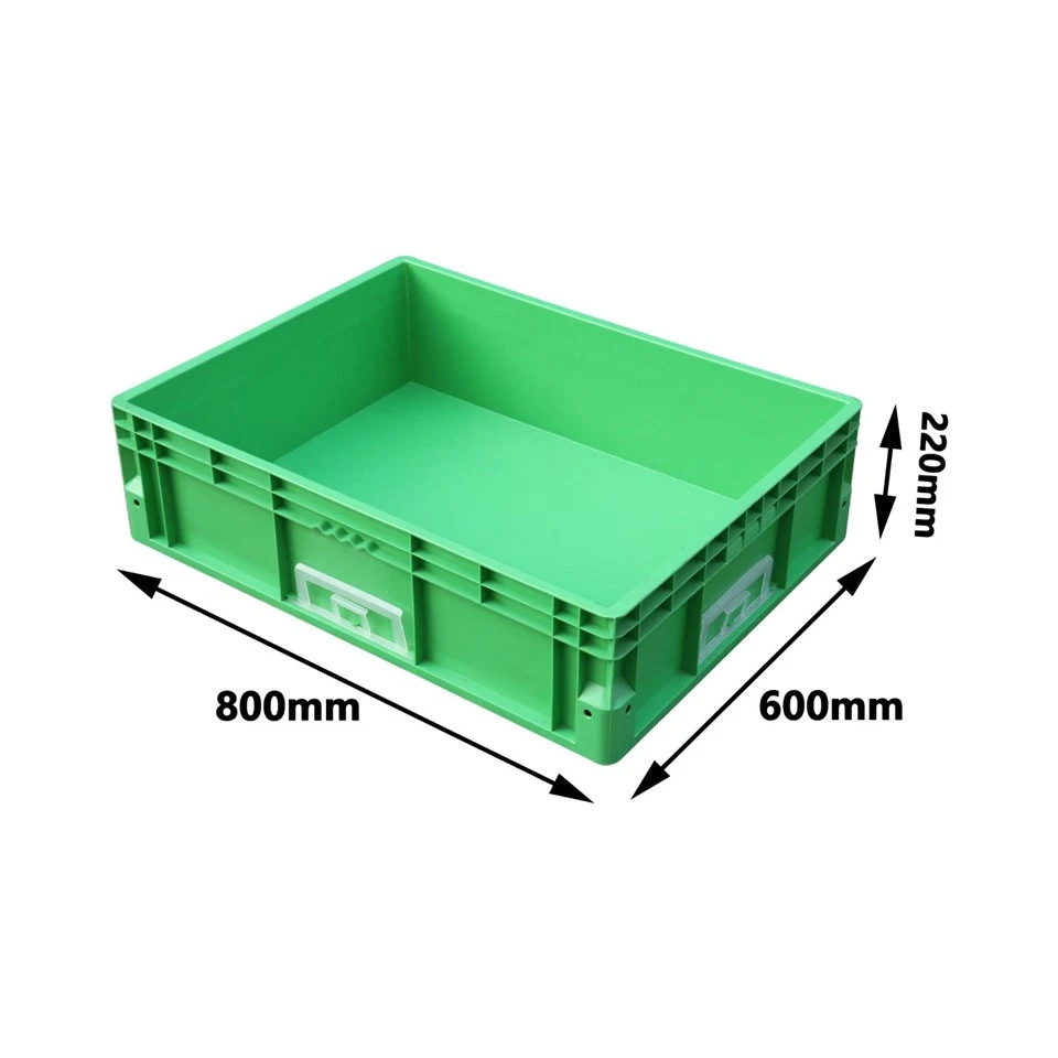 800*600*220mm AS/RS Warehouse Plastic Turnover Box high quality